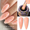 7ML Pink Glitter Quick Extension Gel Nail Polish Gold Foils