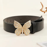 Butterfly Buckle Belt Fashionable Women's Gift