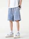 2024 Distressed Summer Shorts Heavy Cotton Drawstring Harajuku