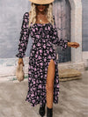 Floral Ruffle Long Dress