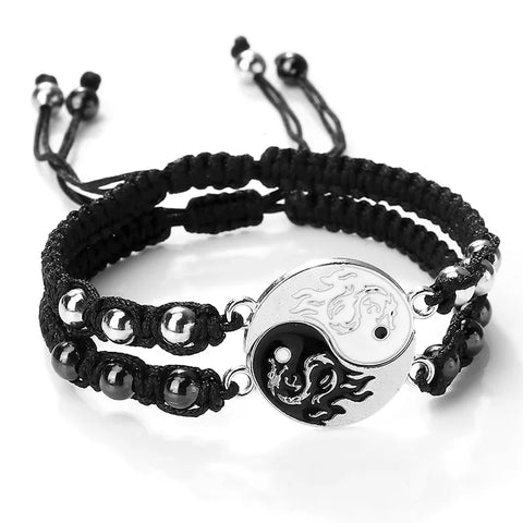 Braided Bracelet Best Friends Adjustable Yin Yang Bracelets Fashion Jewelry