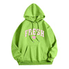 Printed Letter Crew Neck Sweatshirt Fresh Love Hooded Pullover