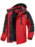 Fleece Lining Mountain Jackets Mens Hiking Jackets Outdoor Removable Hooded Coats Ski Snowboard Parka Winter Outwear