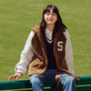 2023 Lamb Fur Jacket Loose Fit Letter Style