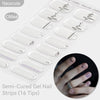 Gradient Auroras Semi Cured Gel Nail Strips Sparkly Shinning DIY Gel Polish