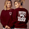 Wrestling Mama Letter Print Hoodie for Women