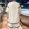 Summer Tracksuit Men Casual Large Size Korean Fashion Suits Y2K