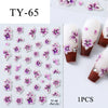 Pretty Flower Decals Nail Art