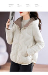 2023 cotton-padded women short version of loose