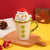 Santa Claus Coffee Mug with Lid Cute Ceramic Christmas Water Cup