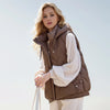 2024 Winter Women's Sleevsless Jacket Hooded Thick