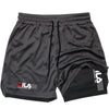 Men Running Shorts 2 In 1 Double-deck Sport Shorts Fitness Short Pants Trainin