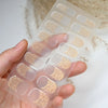 UV Semi-Cured Gel Nail Wraps Stickers Strips French Long Lasting