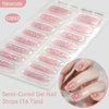 Gradient Auroras Semi Cured Gel Nail Strips Sparkly Shinning DIY Gel Polish