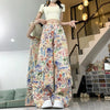 Graffiti Cargo Pants Women Y2K High Waist Wide Leg