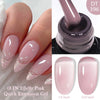 7ML Pink Glitter Quick Extension Gel Nail Polish Gold Foils