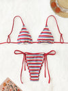 Women's striped bikini Two-Piece Swimsuit 2025 Bathing Suit Micro Beachwear