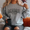 Mama Est Sweatshirt New Mom Gift