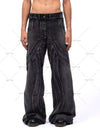 Mens Cargo Street Loose Pants Retro Jean Y2k
