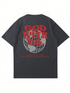God with Us Men Cotton T-shirt Luxury Brand Fashion Big Size Top Casual Short Sleeve Streetwear Classic Print New Arrival Tee
