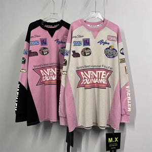 Y2k Top Street Print T Shirts Hip Hop Harajuku Vintage