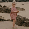 Summer Girls Set Muslin Cotton Shirt and Shorts Set for Kids Casual Children