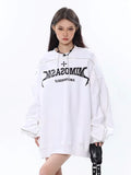 Grunge Harajuku Sweatshirts Oversized Aesthetic Fashion for Women Y2K Hoodies