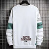 Men Spring Autumn Lazy Style Hoodie American Round Neck Pullover Long Sleeved T-Shirt