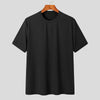 Men's Clothing Light Long Sleeve O Neck Loose Basic Shirt Popular Knitwear