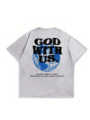 God with Us Men Cotton T-shirt Luxury Brand Fashion Big Size Top Casual Short Sleeve Streetwear Classic Print New Arrival Tee