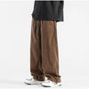 American Retro Corduroy Casual Pants Men Drawstring Loose