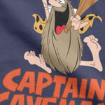Captain Caveman Cavey T Shirt  Humorous Round Collar 1980s