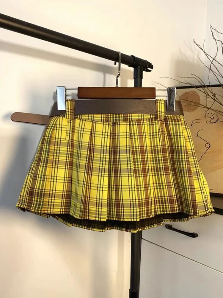 High Waist Belt Casual Skirt