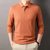 Casual Business Long Sleeved Polo Shirt men