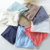 100 Cotton Retro Raw Edge T-shirt Lightweight Breathable Slim-fit