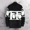 2023 Men's Cashmere Patchwork Digital Print Sweater