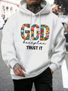God Trust It Prints Men Fashion Casual Hoodies