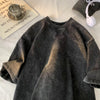 Cotton Retro T-shirt Drop-shoulder Sleeve Men