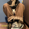Men's Casual Pants Autumn Winter Warm Straight