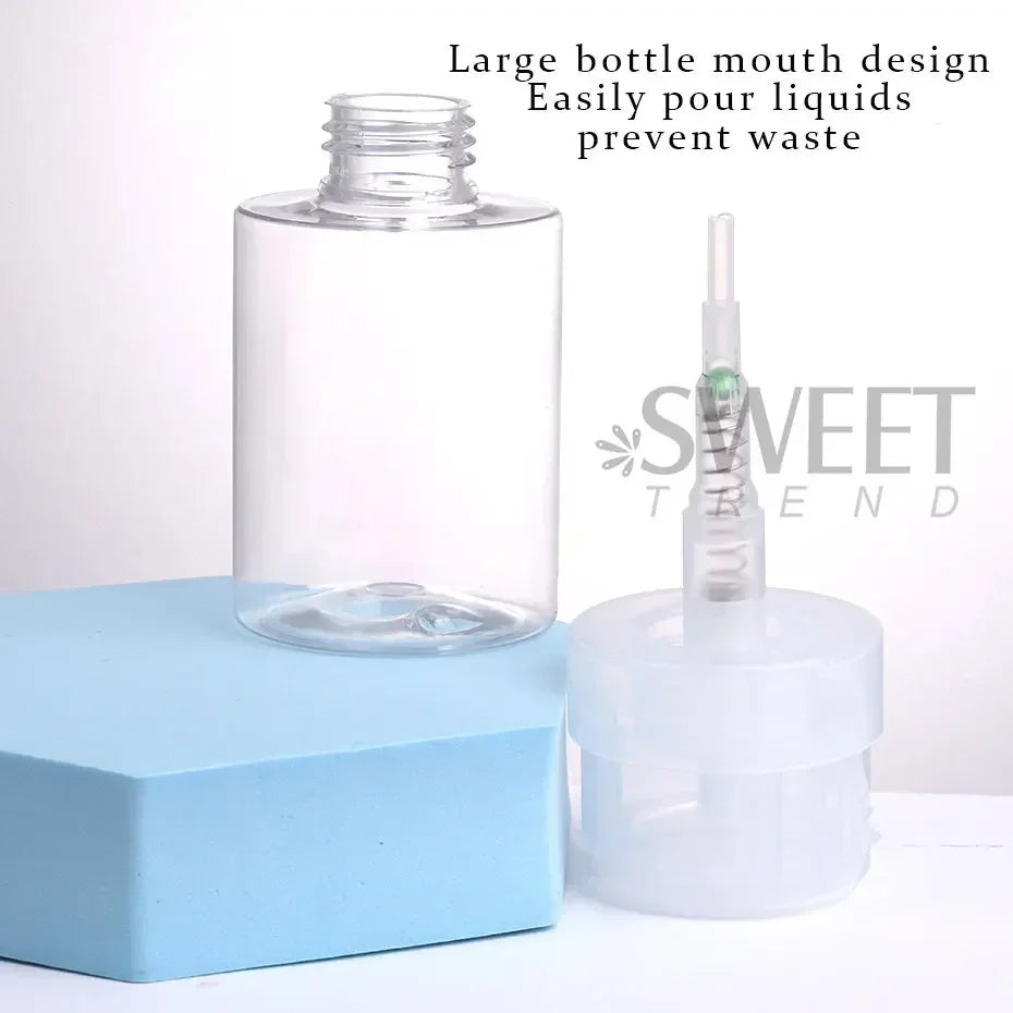 100 ml Nail Storage Refillable Bottles Empty Liquid Press Pump