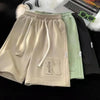 high waist shorts American style streetwear letter print sports shorts fashion