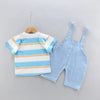 Summer Baby boys Clothes Sets toddlers Children's Denim Overalls + Short T-Shirt
