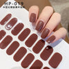 UV Semi-Cured Gel Nail Wraps Stickers Strips French Long Lasting