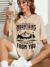 Soft Short Sleeve Tshirt Women Fashion Graphic Sunset Top
