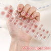 UV Semi-Cured Gel Nail Wraps Stickers Strips French Long Lasting