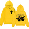 Child of God Print Hoodie Jesus Christian Funny in Hip Hop Streetwear