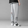 Black Cropped Trousers Graphic