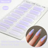 Gradient Auroras Semi Cured Gel Nail Strips Sparkly Shinning DIY Gel Polish
