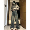 Y2K Streetwear Striped Jeans