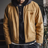 Jacket with Heavyweight Cotton Pockets Design Lapel Collar Zipper Coat